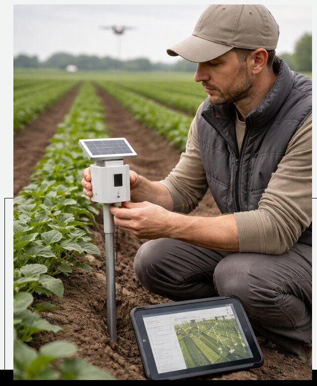 IoT мониторинг сельскохозяйственных полей и контроля в Михайловке
