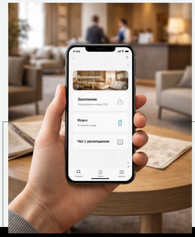 Мобильное приложение для гостей отеля в Михайловке, управление сервисом